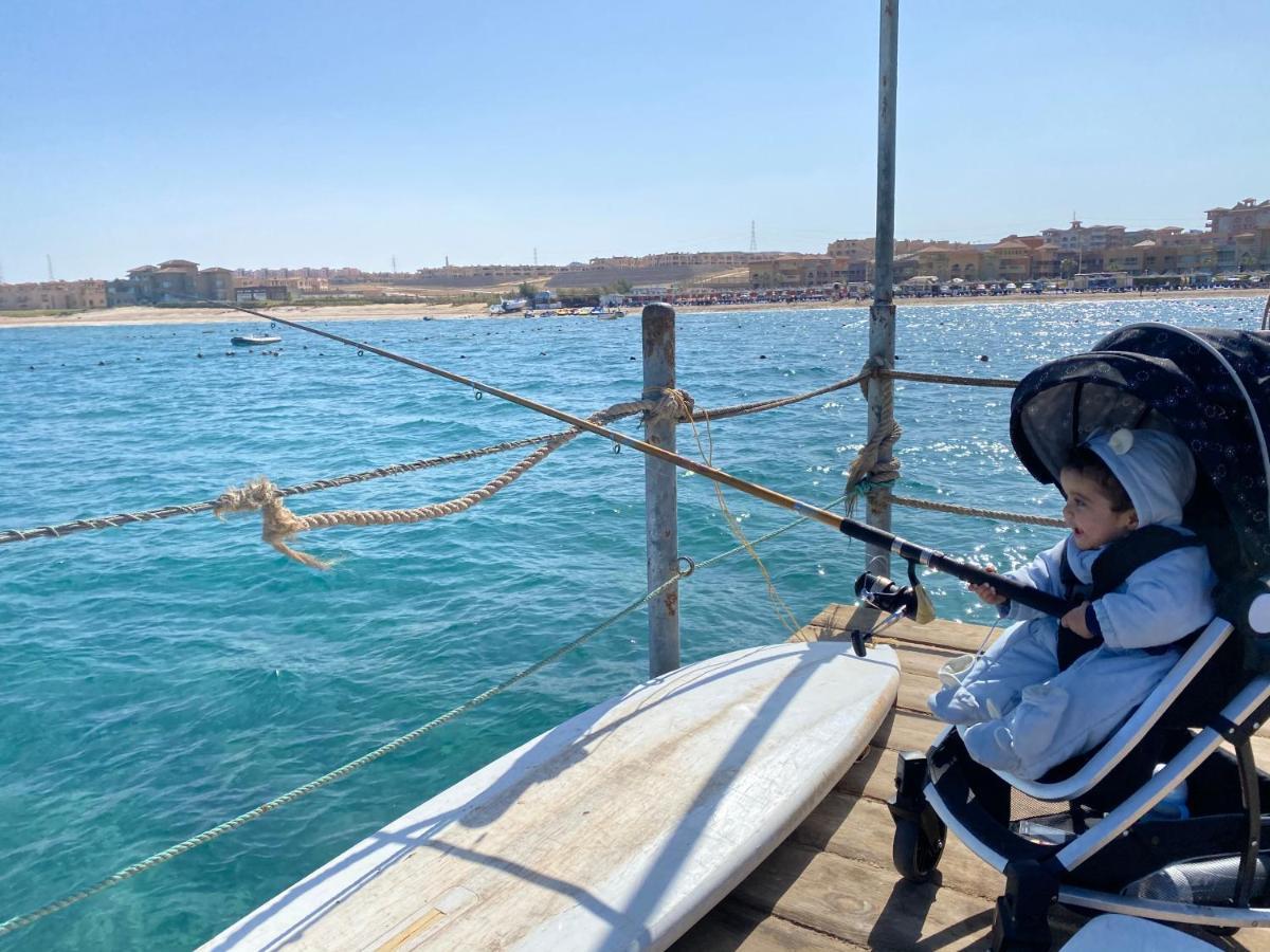 Porto South Beach Royal Sea View Families صف اول بحر مباشر 艾因苏赫纳 外观 照片