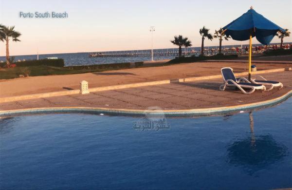 Porto South Beach Royal Sea View Families صف اول بحر مباشر 艾因苏赫纳 外观 照片